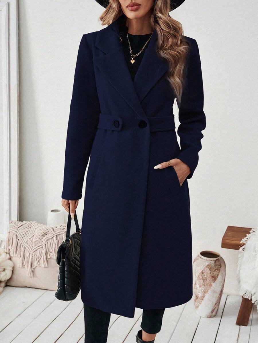 Mantel Damen | Streckender Schnitt mit Revers 5