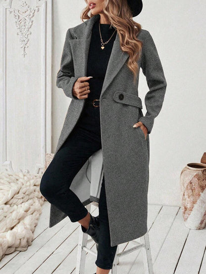 Mantel Damen | Streckender Schnitt mit Revers 22