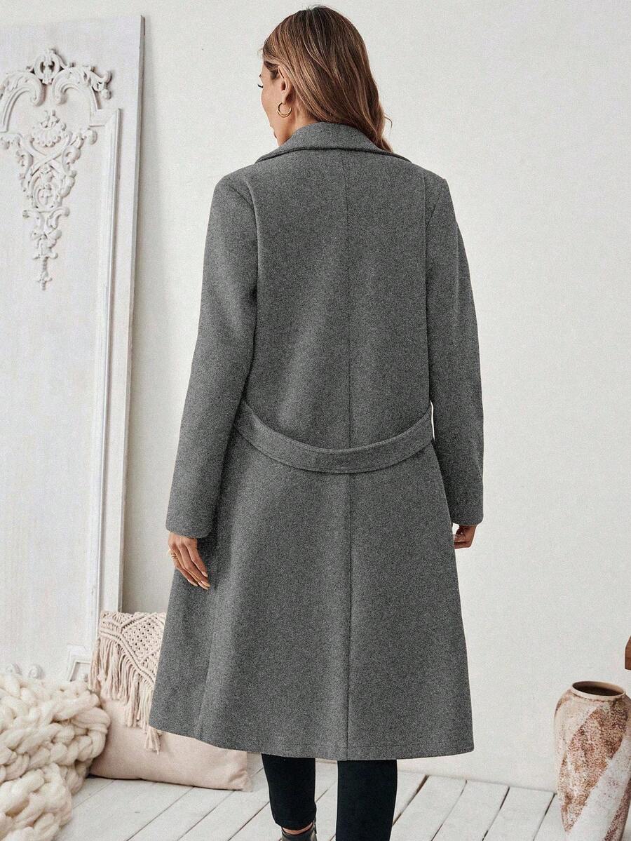 Mantel Damen | Streckender Schnitt mit Revers 23