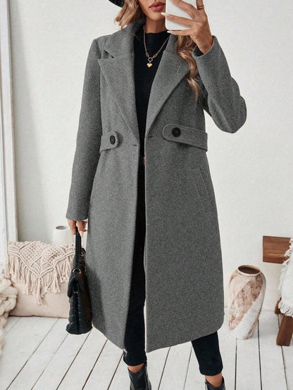 Mantel Damen | Streckender Schnitt mit Revers 24