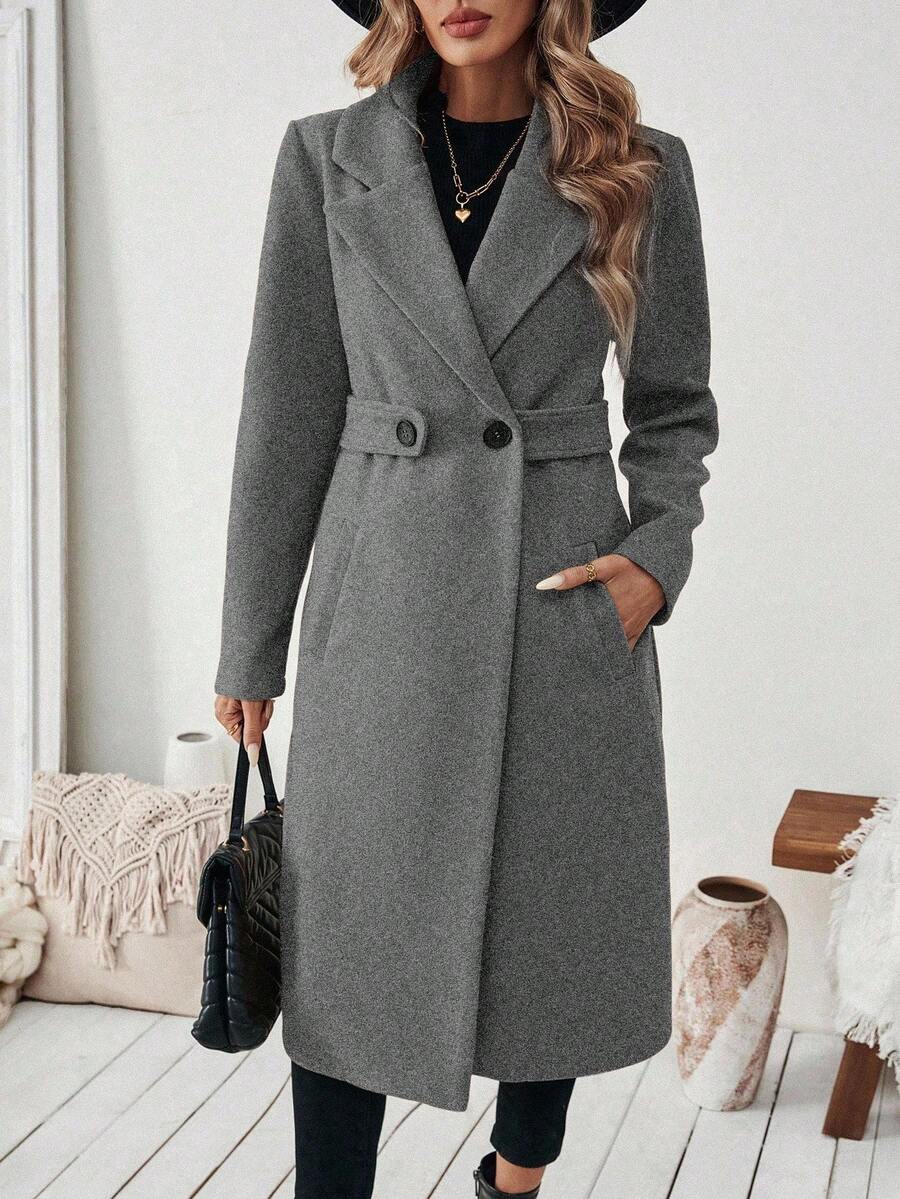 Mantel Damen | Streckender Schnitt mit Revers 4