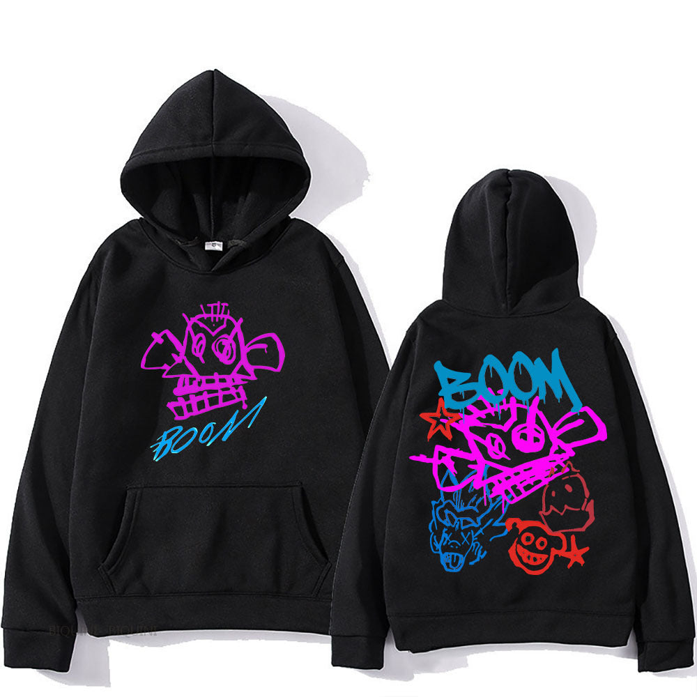 Hoodie Damen Langarm | Cartoon Print 1