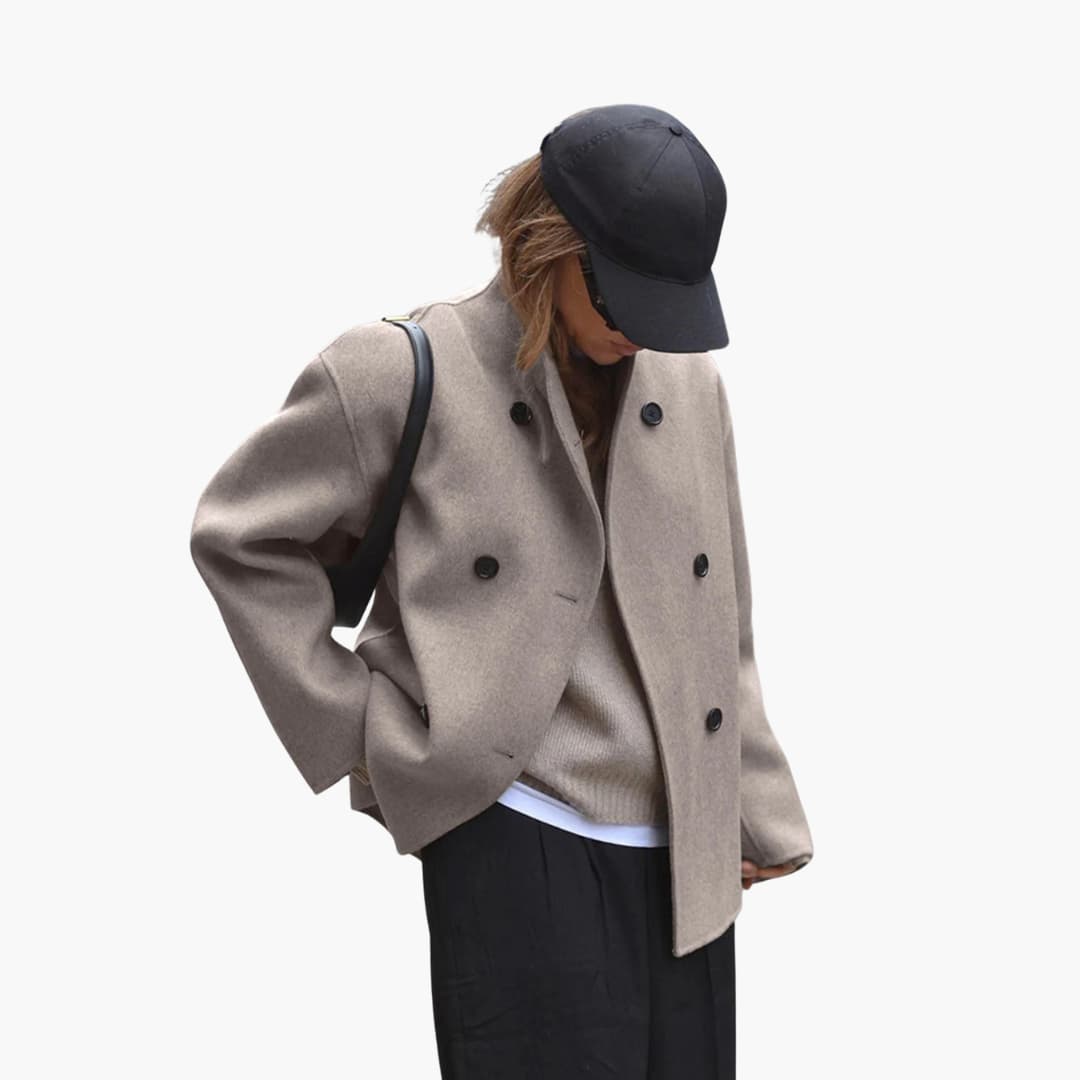 Mantel Damen Kurz | Stehkragen & Zeitlos Elegant 5