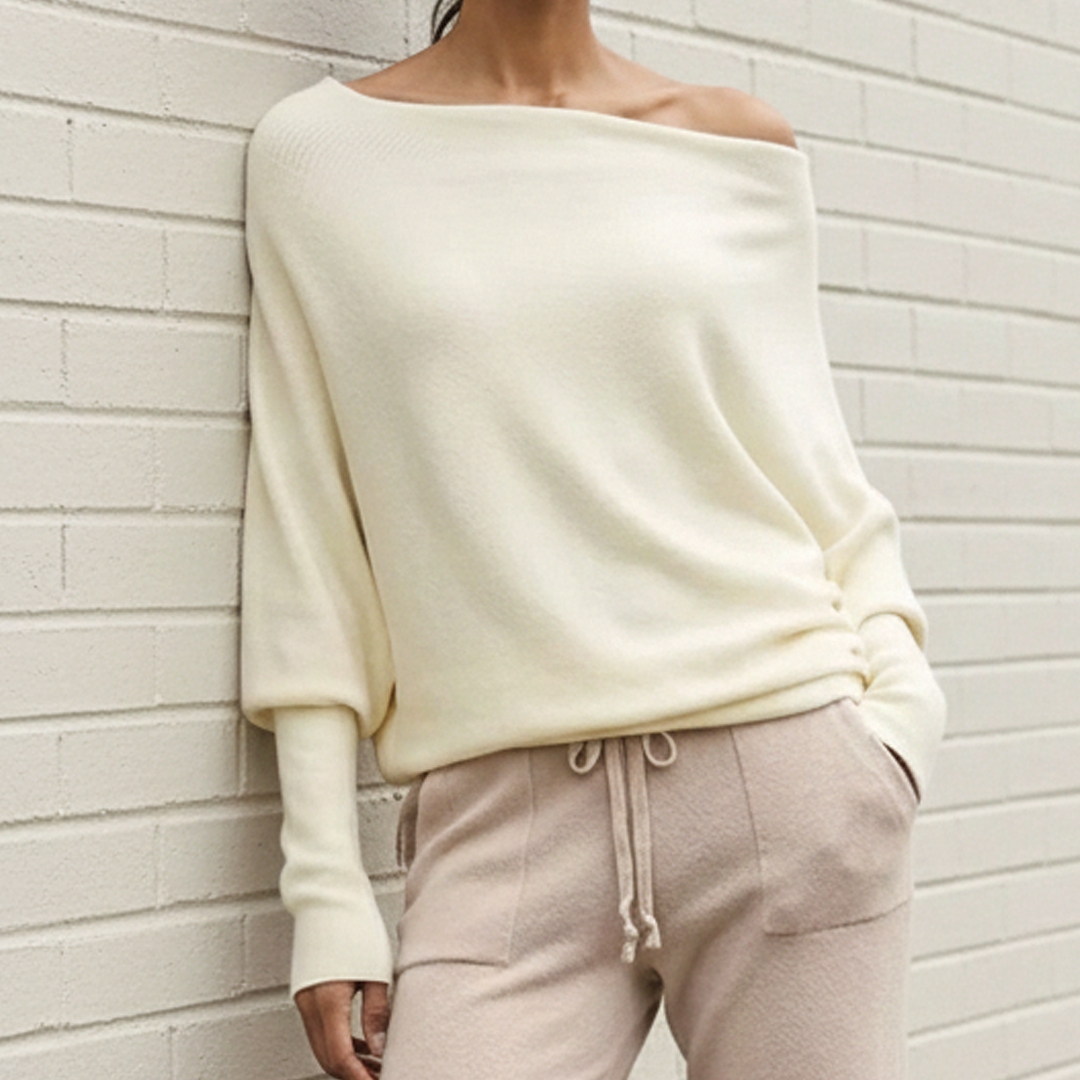 Pullover Damen | Locker Geschnitten & Schulterfrei 1