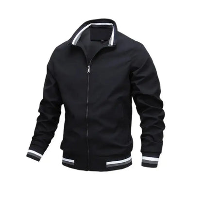 Herren Windbreaker Wasserdicht Bomberjacke Frontreißverschluss 5