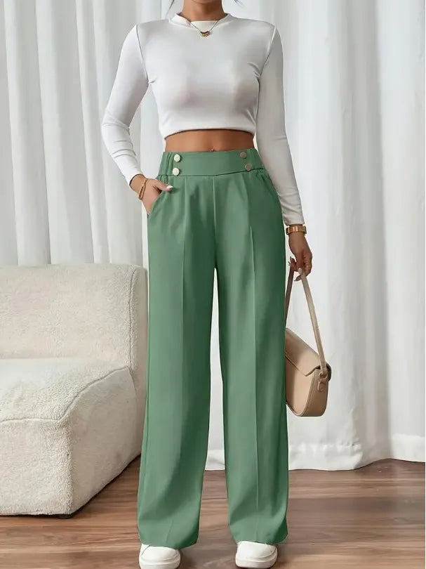High-Waist-Hose Damen | Taillenbetonend & Fließend 12