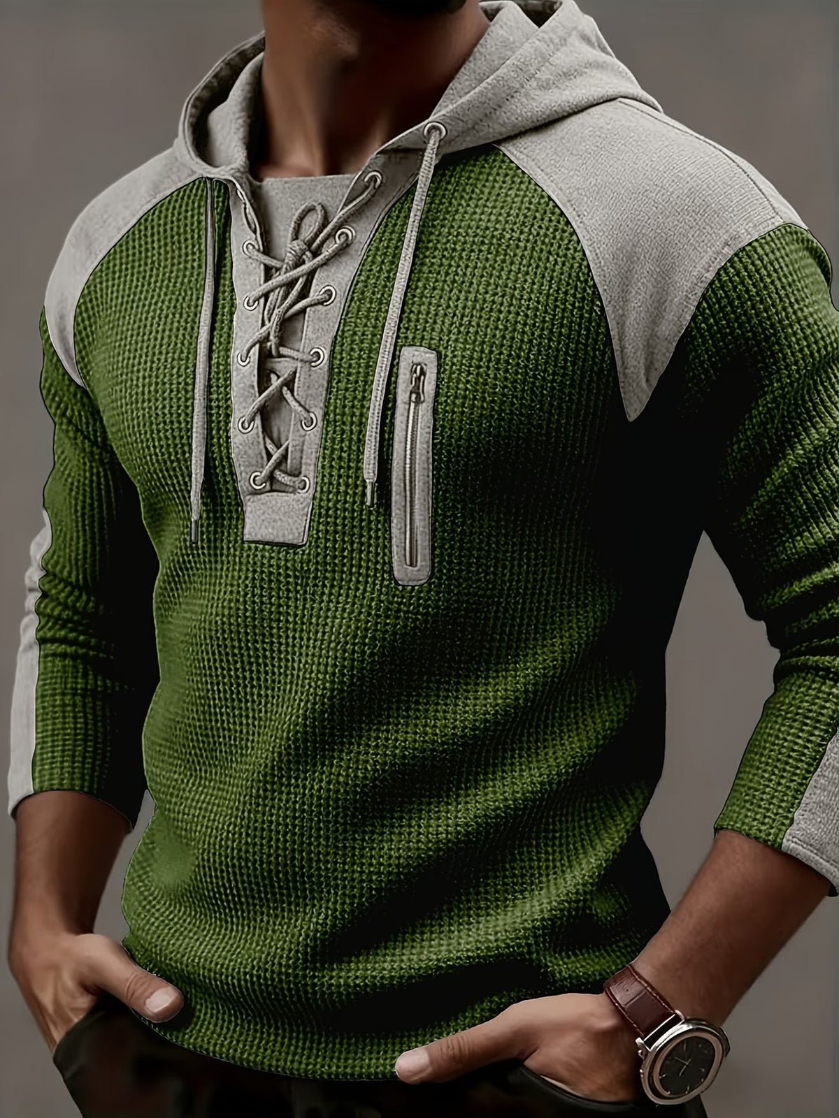 Hoodie Damen | Rippstrick & Kapuze 2