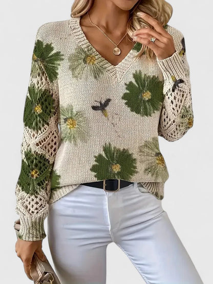 Pullover Damen | Florales Muster & Weicher Tragekomfort 8