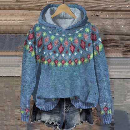 Strickhoodie Damen | Warm & Gemustert 3