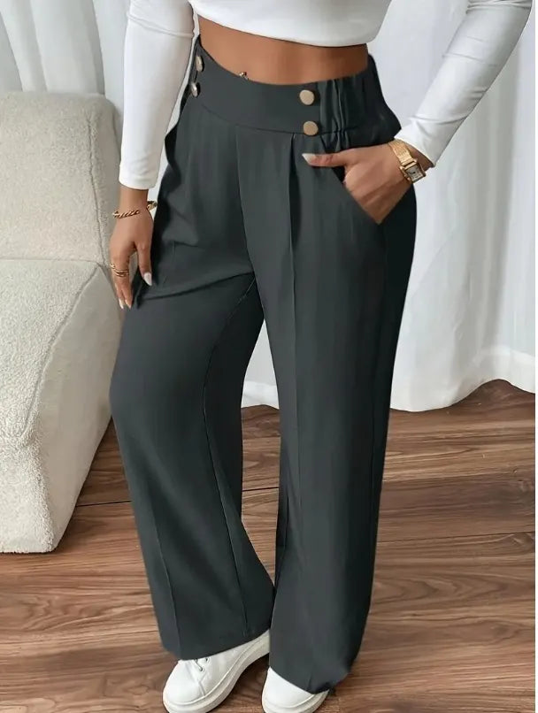 High-Waist-Hose Damen | Taillenbetonend & Fließend 1