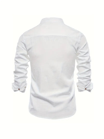 Stehkragen Hemd Herren | Slim Fit & Modernes Design 2