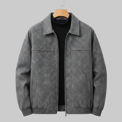 Herren Bomberjacke Strukturierter Kragen Regular Fit 5