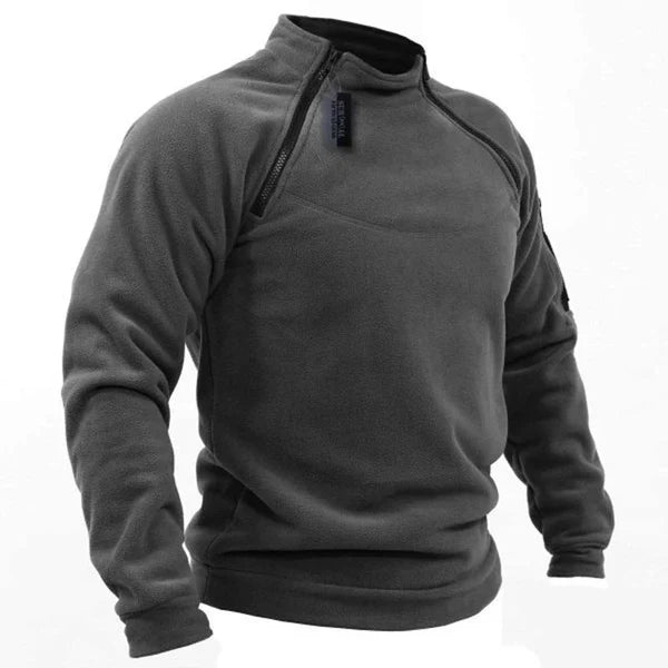 Herren Pullover mit Reißverschluss – Warmer Polar Fleece für Outdoor