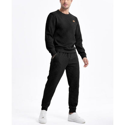 Jogginganzug Herren Set 2-teilig | Strukturiertes Jacquard-Design 2