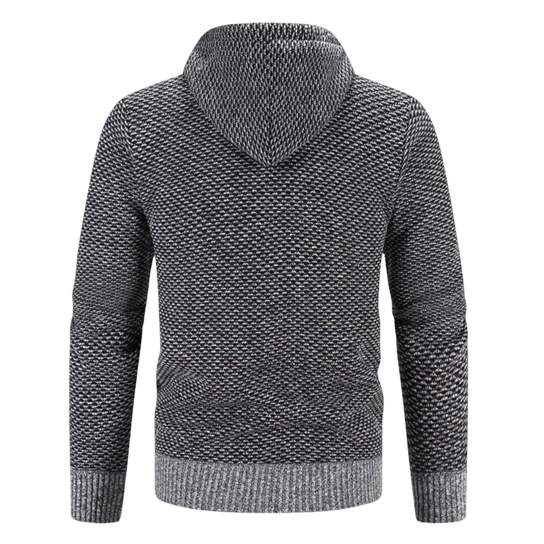 Strickjacke Herren | Wärmendes Innenfutter & Kapuze