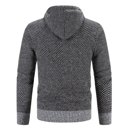 Strickjacke Herren | Wärmendes Innenfutter & Kapuze