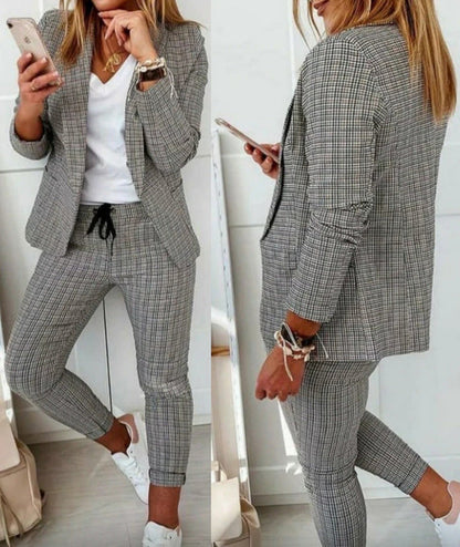 Anzug-Set Damen | Weite Hose & Taillierter Blazer 1