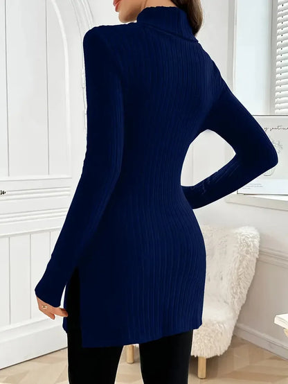 Sarah | Turtleneck Sweater – Elegant Slim Fit Style for Women
