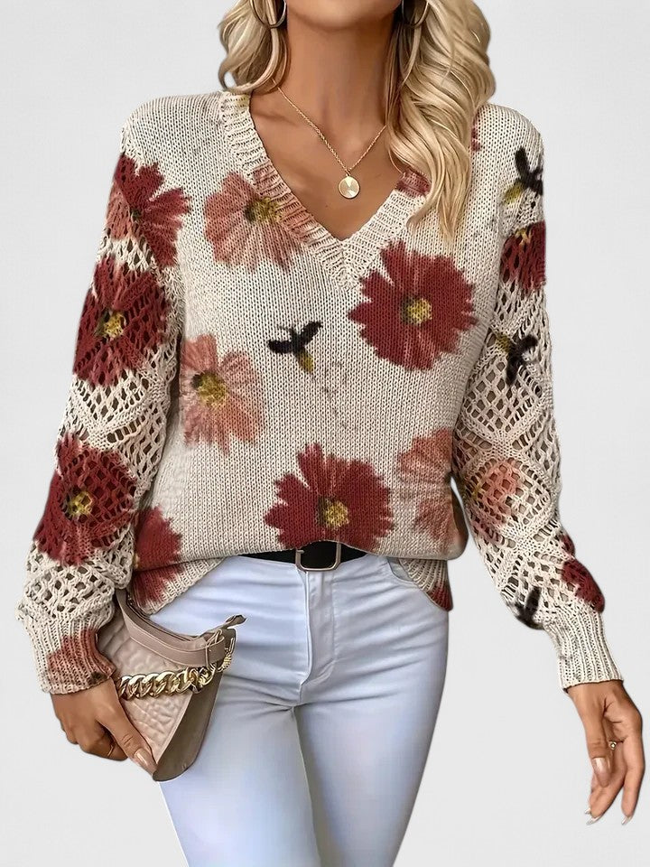 Pullover Damen | Florales Muster & Weicher Tragekomfort 4