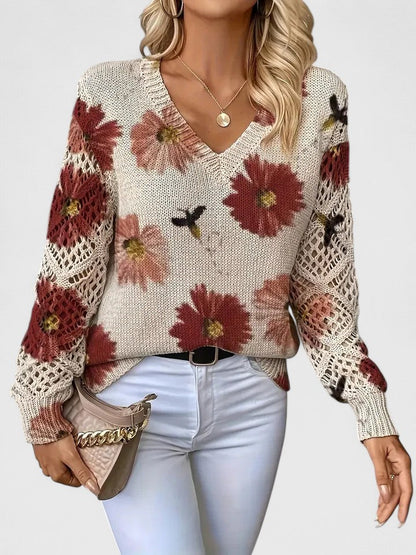 Pullover Damen | Florales Muster & Weicher Tragekomfort 4