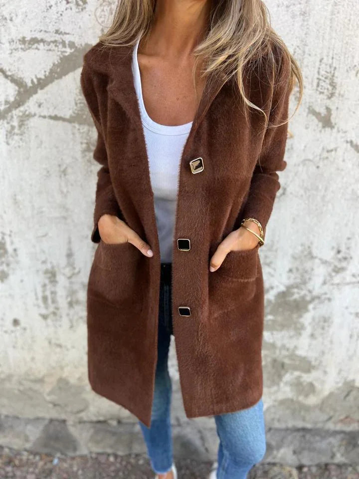 Mantel Damen | Dick & Warm mit Revers 2