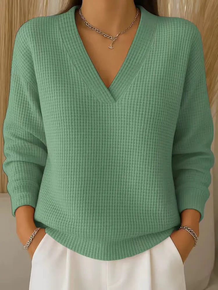 Waffelstrick-Pullover Damen | Weich & Vielseitig Kombinierbar 3