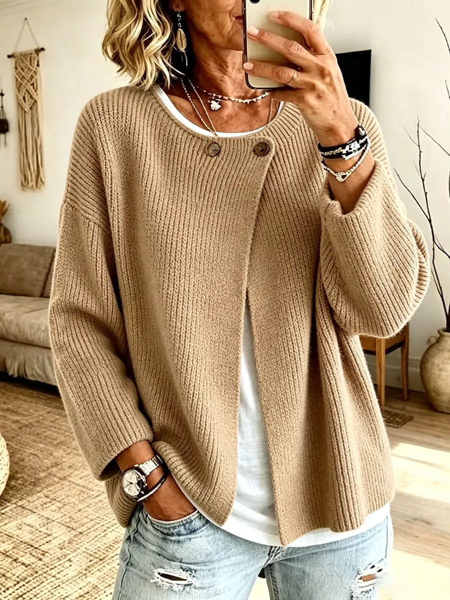Strickjacke Damen | Locker & Knopfdetails 2
