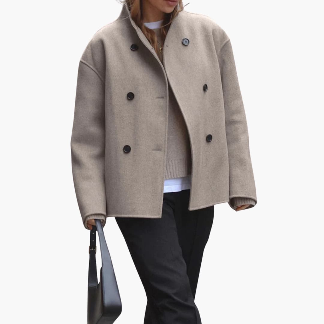 Mantel Damen Kurz | Stehkragen & Zeitlos Elegant 2