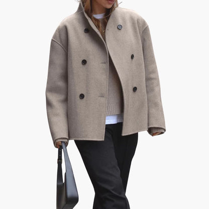 Mantel Damen Kurz | Stehkragen & Zeitlos Elegant 2