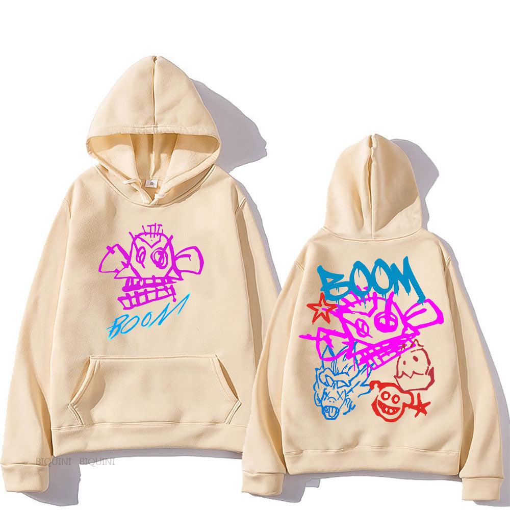 Hoodie Damen Langarm | Cartoon Print 3