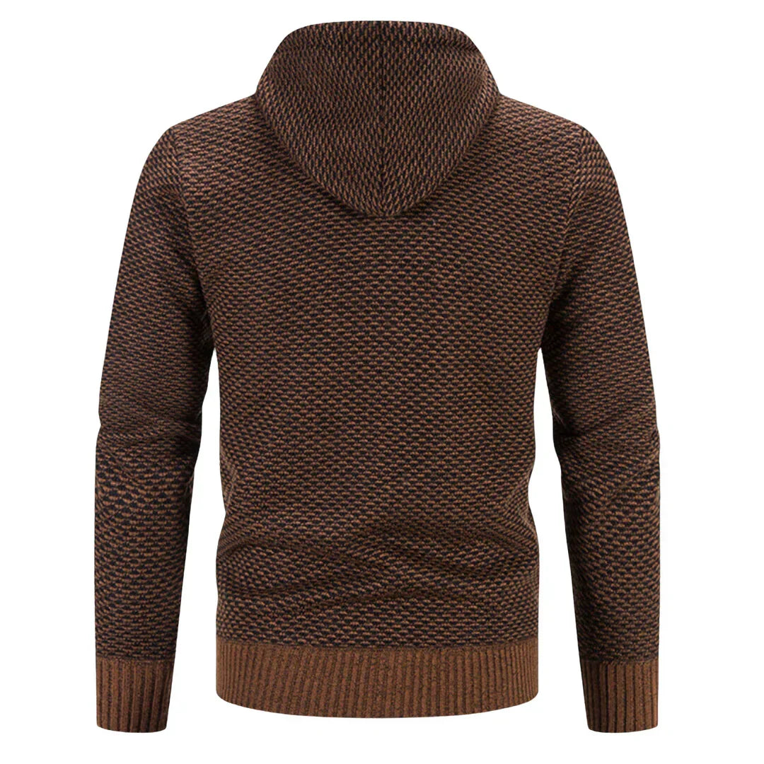 Strickjacke Herren | Wärmendes Innenfutter & Kapuze