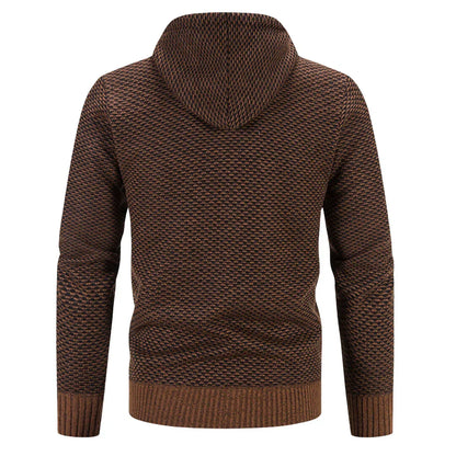 Strickjacke Herren | Wärmendes Innenfutter & Kapuze