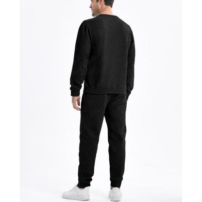 Jogginganzug Herren Set 2-teilig | Strukturiertes Jacquard-Design 3