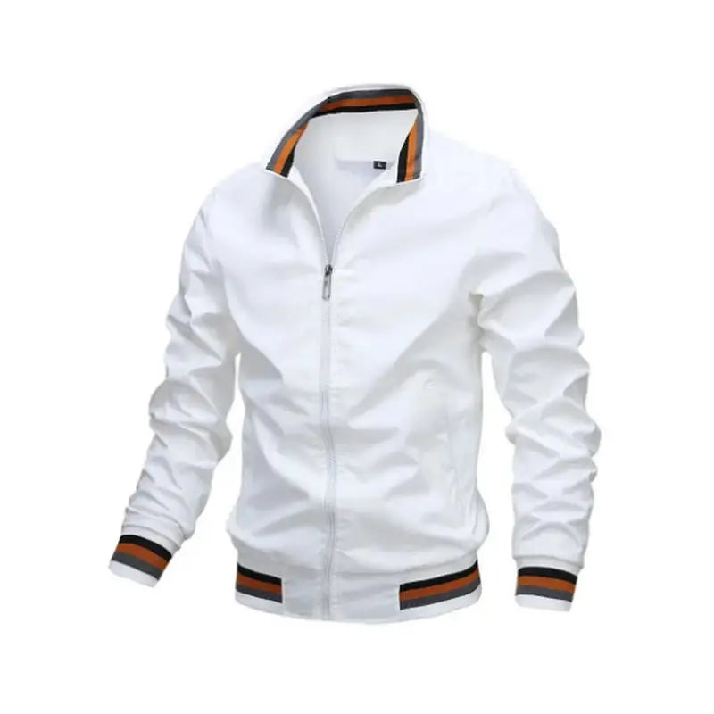 Herren Windbreaker Wasserdicht Bomberjacke Frontreißverschluss 3