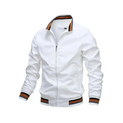 Herren Windbreaker Wasserdicht Bomberjacke Frontreißverschluss 3