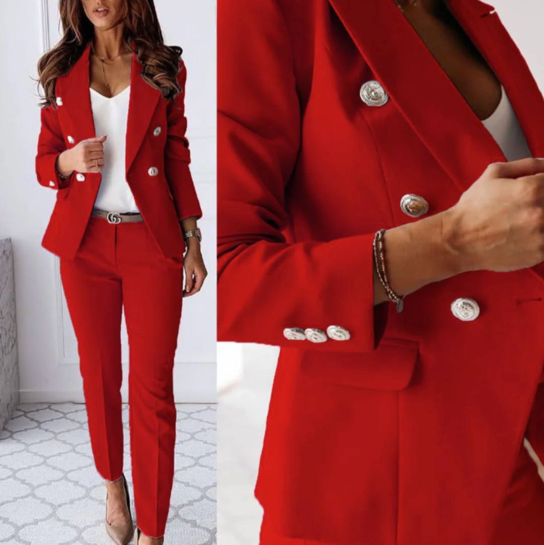 Blazer Set Damen | Zweireihig & Elegant 1