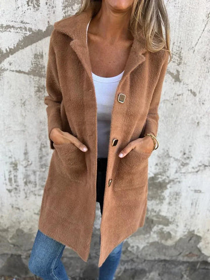 Mantel Damen | Dick & Warm mit Revers 8