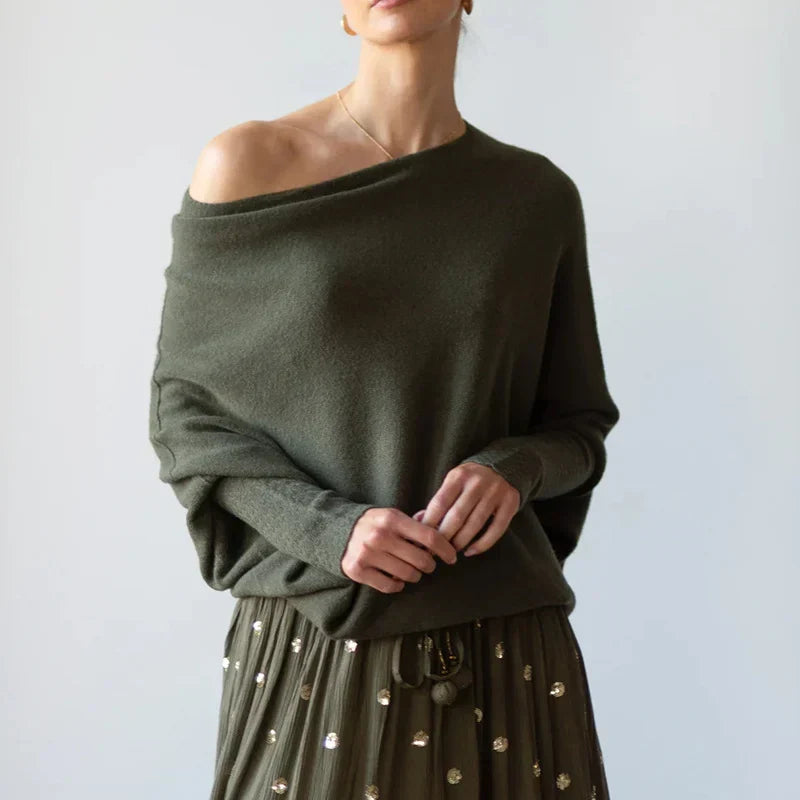 Pullover Damen Oversized | Asymmetrisch Drapiert 4