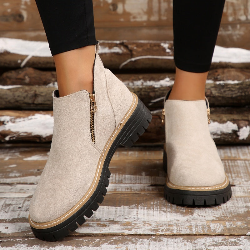 Plateau Stiefeletten Damen | Bequemer Halt & Sicherer Tritt 10