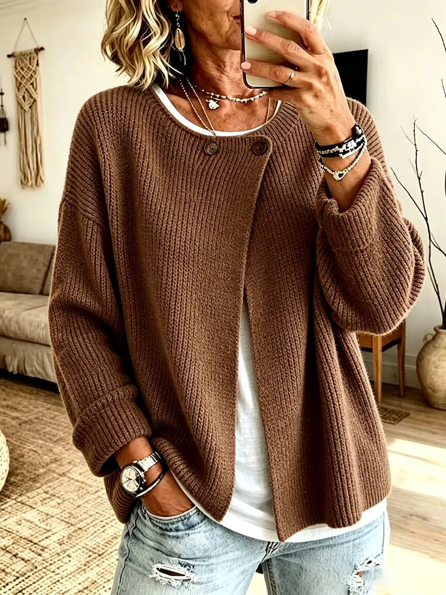 Strickjacke Damen | Locker & Knopfdetails 5