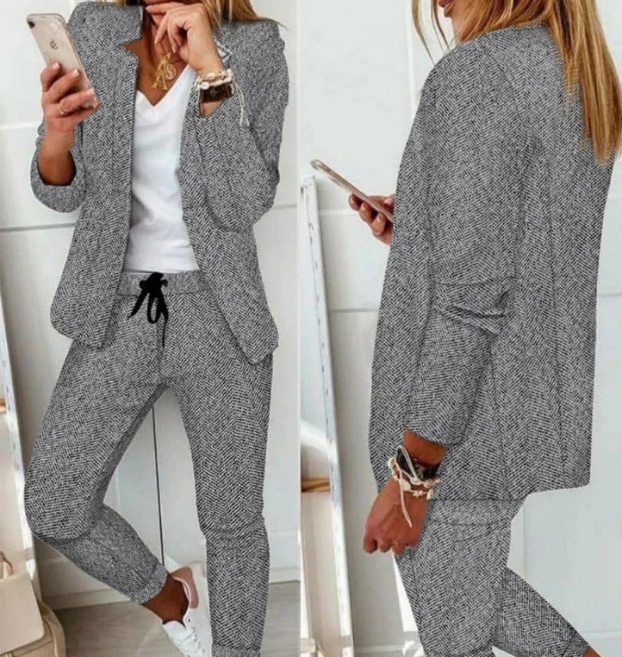Anzug-Set Damen | Weite Hose & Taillierter Blazer 3