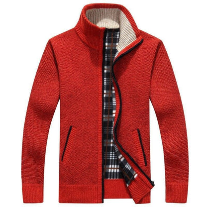 René | Winddichter Pullover mit Innenfutter