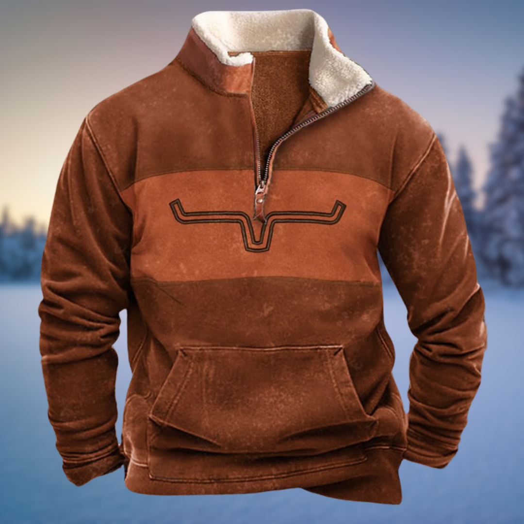 Winterpullover Herren | Halb-Reißverschluss & Warm 2