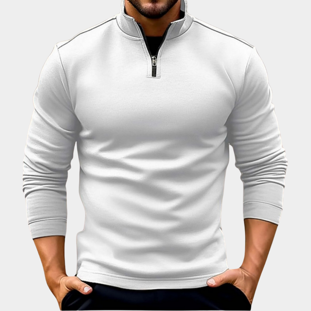 Pullover Herren | Viertelreißverschluss & Leichte Wärme 4