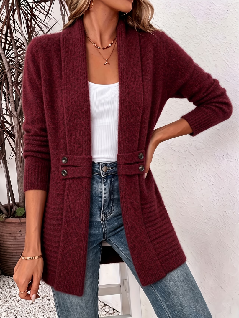Strickjacke Damen | Offen Geschnitten & Taillierter Schnitt 3