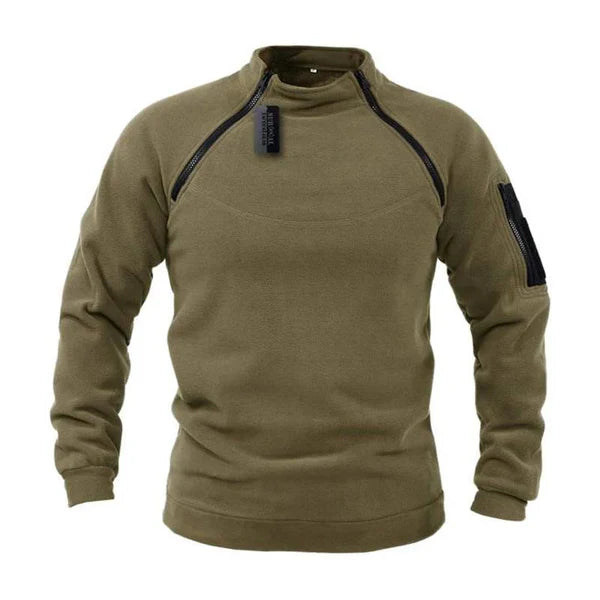 Herren Pullover mit Reißverschluss – Warmer Polar Fleece für Outdoor