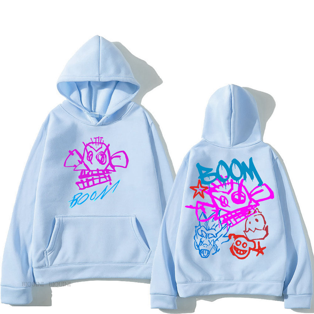 Hoodie Damen Langarm | Cartoon Print 4