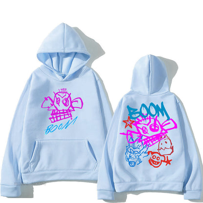 Hoodie Damen Langarm | Cartoon Print 4