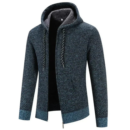 Strickjacke Herren | Wärmendes Innenfutter & Kapuze
