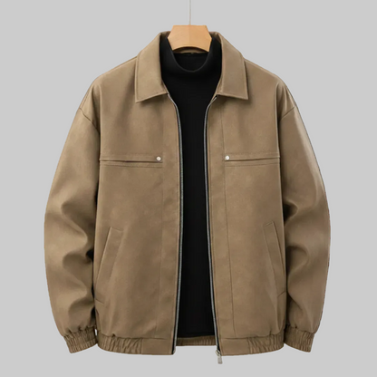 Herren Bomberjacke Strukturierter Kragen Regular Fit 1